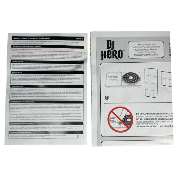 2009 DJ Hero Turntable & Game Disc Bundle Nintendo Wii Activision TESTED & WORKS - Picture 16 of 16